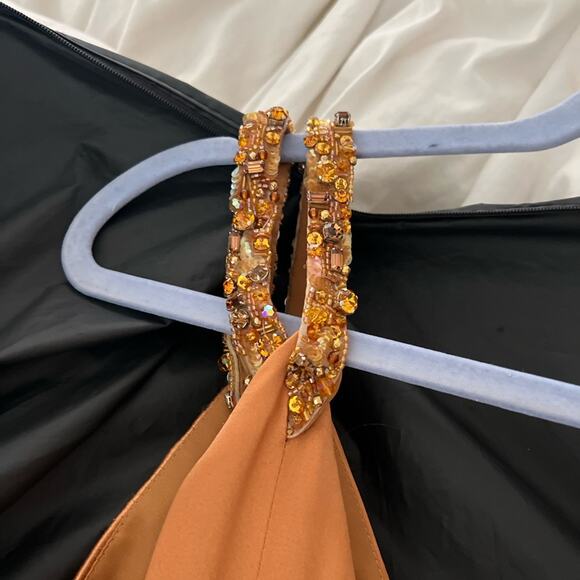 Kevan Hall beaded double strap gown - Picture 9 of 13